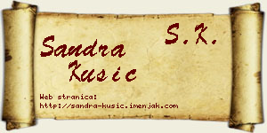 Sandra Kušić vizit kartica